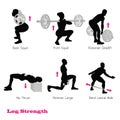 Exercise physical muscle silhouette