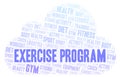 Exercise Program word cloud