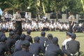 Exercise Safety Unit Officers Police Headquarters Building in Surakarta