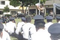 Exercise Safety Unit Officers Police Headquarters Building in Surakarta