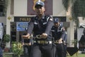 Exercise Unit Safety Officers Police Headquarters Building in Surakarta