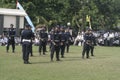 Exercise Unit Safety Officers Police Headquarters Building in Surakarta