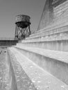 Exercise yard at Alcatraz prison