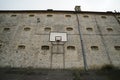 Exercise yard at historic prison