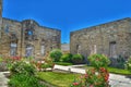 Exercise yard at the Old Idaho State penitentiary Royalty Free Stock Photo