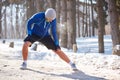 Exercises in winter outdoor