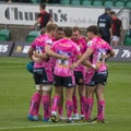 Exeter Chiefs at the Rugby 7 S Premiership Series Royalty Free Stock Photo