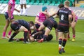 The Exeter Chiefs and Saracens Rugby 7 S Royalty Free Stock Photo