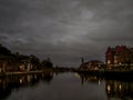 EXETER, DEVON, ENGLAND - DECEMBER 11 2022: Evening view of the Quay.