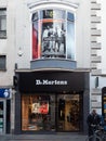 EXETER, DEVON, UK - December 03 2019: Dr Martens shoe shop front on the High Street