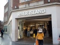 EXETER, DEVON, UK - December 03 2019: River Island shop front on Exeter High Street Royalty Free Stock Photo