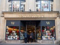 EXETER, DEVON, UK - December 03 2019: Waterstones shop front on Exeter High Street Royalty Free Stock Photo