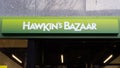 EXETER, DEVON, UK - January 29 2020: Hawkin`s Bazaar shop sign on Exeter High Street