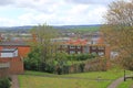 Exeter looking from the Inner Bypass, Western Way, over the River Exe Royalty Free Stock Photo