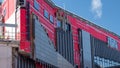 Cladding in the process of being applied to the redevelopment of the bus station in the city centre