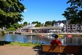 View across the river Exe, Exeter, UK. Royalty Free Stock Photo