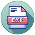 EXF File Icon File format type Image file extension Digital document Royalty Free Stock Photo