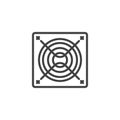 Exhaust Fan line icon Royalty Free Stock Photo