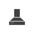 Exhaust hood vector icon