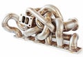 New Car Exhaust Manifold Royalty Free Stock Photo