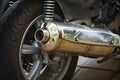 Exhaust of a motorbike Royalty Free Stock Photo