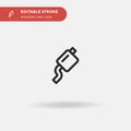 Exhaust Pipe Simple vector icon. Illustration symbol design template for web mobile UI element. Perfect color modern pictogram on Royalty Free Stock Photo