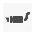 Exhaust pipe icon Royalty Free Stock Photo