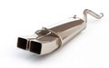 Exhaust silencer automobile muffler. 3d Illustrations