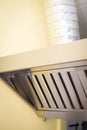 Exhaust systems, hood filters detail in a professional kitchen. Royalty Free Stock Photo