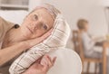 Exhausted woman after chemotherapy resting