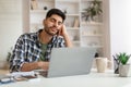 Exhausted Young Man Sleeping At Work Sitting At Desk Royalty Free Stock Photo