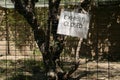 Exhibit Closed Sign - Los Angeles Zoo