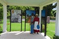 Exhibit at the Freedom Park, Helena Arkansas. Royalty Free Stock Photo