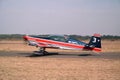 Exhibition of a chilean specialist group, with power planes, for Brazilian public Royalty Free Stock Photo