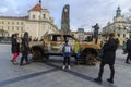 Exhibition of destroyed cars from the Bakhmut frontline displayed in Ukraine`s Lviv, amid the Russian invasion of Ukraine