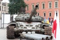 The exhibition of the destroyed in Ukraine Russian military vehicles