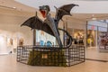 Exhibition of Dragons in the BIG shopping center in Novi Sad. Dragon Snake Herpetis.