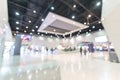 Exhibition event hall blur background of trade show business, world or international expo showcase, tech fair Royalty Free Stock Photo