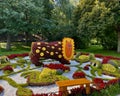 Exhibition of flowers based on paintings by Ukrainian artist Maria Prymachenko at the Singing Field