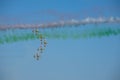 Exhibition Frecce Tricolore Royalty Free Stock Photo