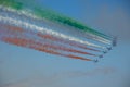 Exhibition Frecce Tricolore Royalty Free Stock Photo