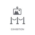 Exhibition icon. Trendy Exhibition logo concept on white background from Museum collection Royalty Free Stock Photo