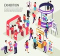 Exhibition Isometric Expo Background