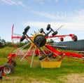 An exhibition of modern farming equipment Royalty Free Stock Photo