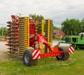 An exhibition of modern farming equipment Royalty Free Stock Photo