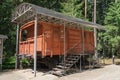 Exhibition object GULAG ON WHEELS in memorial complex KATYN