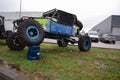 Exhibition of off-road vehicles at the air show, in Romariz Portugal, Porto