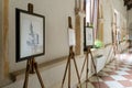 Exhibition of paintings at the Romanesque abbey of Villanova.