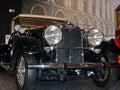 Pyshma, Russia - 09/12/2020: Exhibition of retro cars. Car `Auburn 8-90 Cabriolet`, 1929, 8-cylinder, 96 hp, USA.