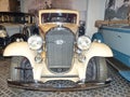 Exhibition of retro cars. Car `Buick 32-90 5-passenger Sedan`, 1930, 8-cylinder, 113 HP, USA.